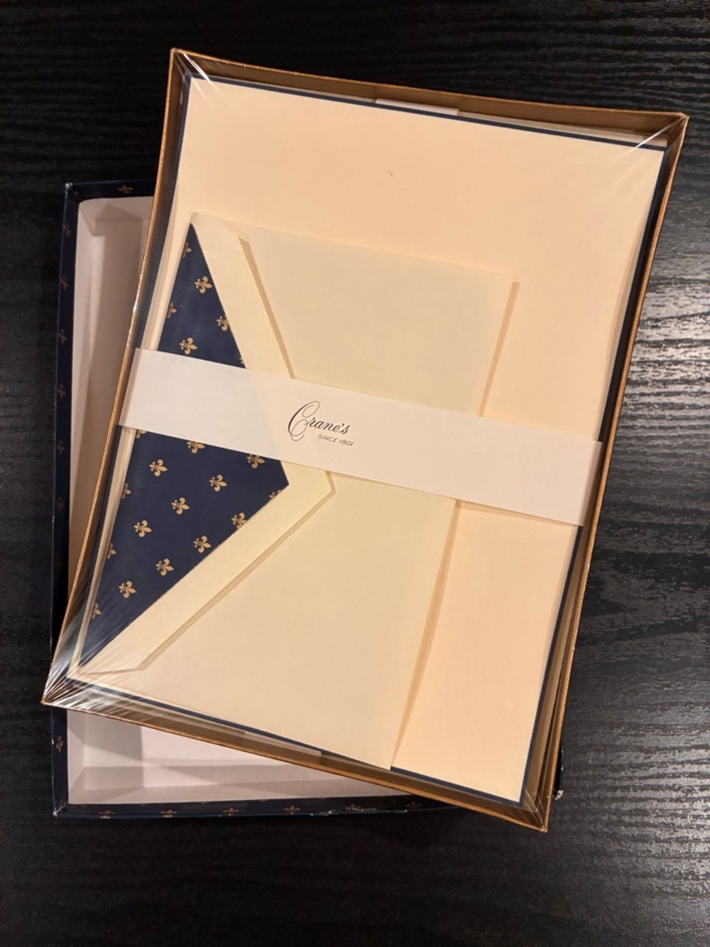 NWT Crane’s Stationary Set, Boxed, Sealed,
Fleur De Lis, New Vintage